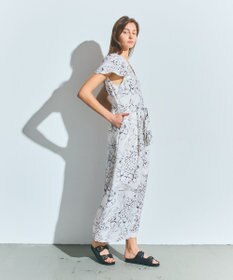 GRACE CONTINENTAL ラインプリントオールインワン