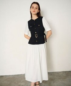 GRACE CONTINENTAL レイヤードコンビワンピース