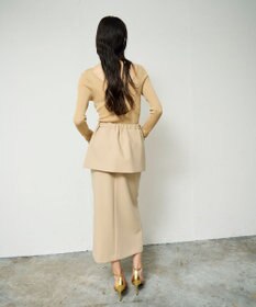 GRACE CONTINENTAL ラメシアーリブニットトップ