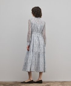 GRACE CONTINENTAL ダマスク柄風プリントワンピース