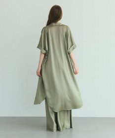 GRACE CONTINENTAL ダブルサテンシャツドレス