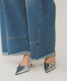 GRACE CONTINENTAL ライン切替デニムパンツ