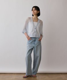 GRACE CONTINENTAL シアージョーゼットカーディガン