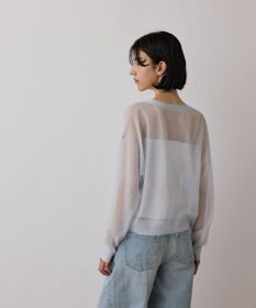 GRACE CONTINENTAL シアージョーゼットカーディガン