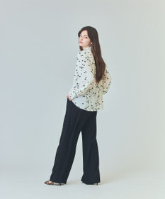新品[グレースコンチネンタル］25SS エトワールボウブラウス　キナリ　38 グレースコンチネンタル GRACE CONTINENTAL エトワールボウ