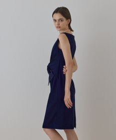 GRACE CONTINENTAL サテンクロスドレープワンピース