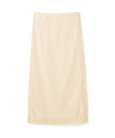 GRACE CONTINENTAL メッシュスパンコールタイトスカート