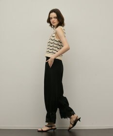 GRACE CONTINENTAL クロシェライクニットジレ