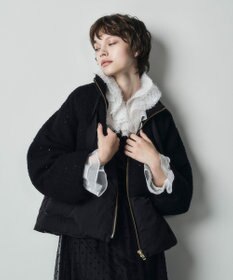 GRACE CONTINENTAL ツイードコンビパフィーブルゾン