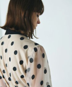 GRACE CONTINENTAL ラメドット刺繍ドレス