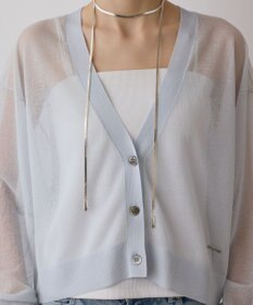 GRACE CONTINENTAL シアージョーゼットカーディガン