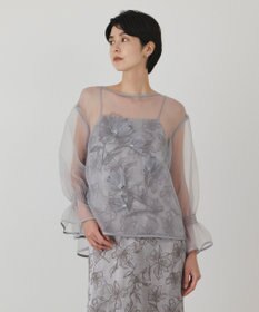 GRACE CONTINENTAL フラワー刺繍セットワンピース