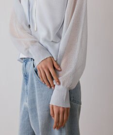 GRACE CONTINENTAL シアージョーゼットカーディガン