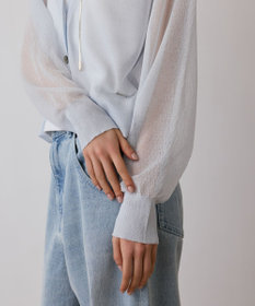 GRACE CONTINENTAL シアージョーゼットカーディガン