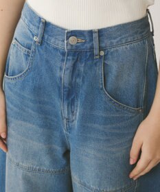 GRACE CONTINENTAL ライン切替デニムパンツ