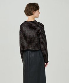 GRACE CONTINENTAL ツイードニットカーディガン