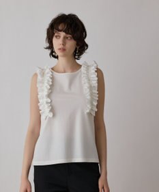 GRACE CONTINENTAL フリルカットトップ