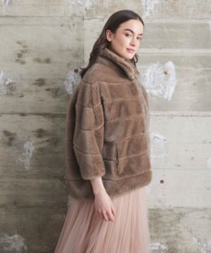 GRACE CONTINENTAL 【LOU ANDREA】フェイクショートコート