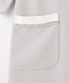 GRACE CONTINENTAL バイカラービジューワンピース