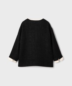 GRACE CONTINENTAL ツイードトリミングジャケット