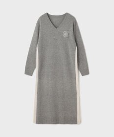 GRACE CONTINENTAL ライン配色ニットワンピース