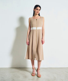 GRACE CONTINENTAL ラインバイカラードレス