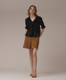 GRACE CONTINENTAL リーフジャガードショートパンツ