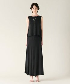 GRACE CONTINENTAL キュプラサテンフレアスカート