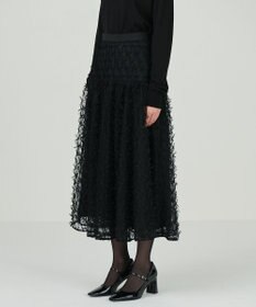 GRACE CONTINENTAL チュールリボン刺繍スカート