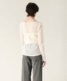 GRACE CONTINENTAL ニットライクレースビスチェ