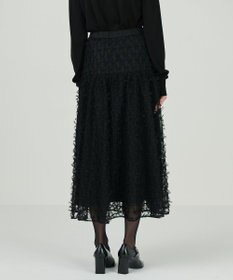 GRACE CONTINENTAL チュールリボン刺繍スカート