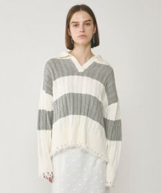 GRACE CONTINENTAL アランポロニットトップ