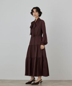 GRACE CONTINENTAL ボウタイティアードワンピース