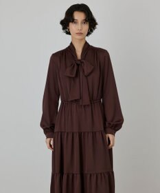 GRACE CONTINENTAL ボウタイティアードワンピース