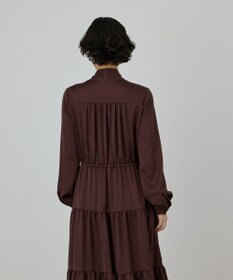 GRACE CONTINENTAL ボウタイティアードワンピース
