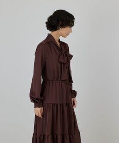 GRACE CONTINENTAL ボウタイティアードワンピース