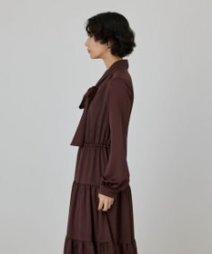 GRACE CONTINENTAL ボウタイティアードワンピース