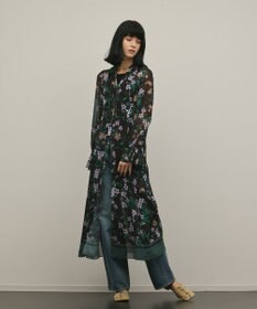 GRACE CONTINENTAL ドロストティアードフレアワンピース