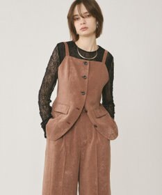 GRACE CONTINENTAL クラッシュサテンキャミトップ