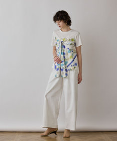 GRACE CONTINENTAL スカーフプリントコンビトップ