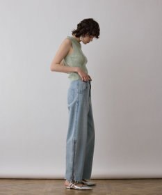 GRACE CONTINENTAL スパンコールニットノースリーブ