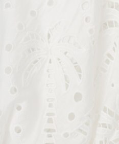GRACE CONTINENTAL ヤシ柄カットワークトップ