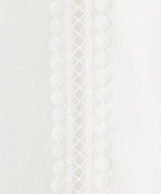 GRACE CONTINENTAL ヤシ柄カットワークトップ