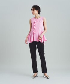 GRACE CONTINENTAL スカーフヘムフリルノースリーブ