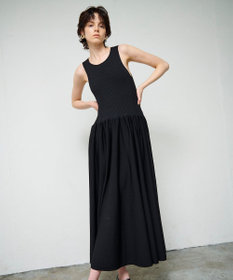 GRACE CONTINENTAL アメスリニットギャザーワンピース