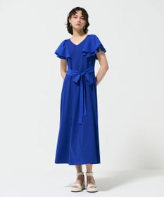 グレースコンチネンタル　花柄フリル袖　ロングワンピース フリルスリーブカットワンピース / GRACE CONTINENTAL | GRACE
