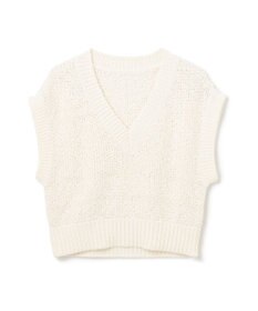 GRACE CONTINENTAL カノコショートニットトップ