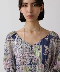 GRACE CONTINENTAL スカーフプリントドレス