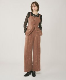 GRACE CONTINENTAL クラッシュサテンキャミトップ