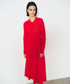 GRACE CONTINENTAL ウェーブニットワンピース